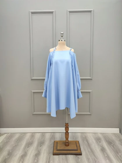 پیراهن کوتاه سرشونه بندی 201