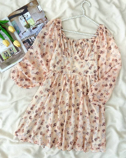 پیراهن کمر کرستی سینه چین کد 5060