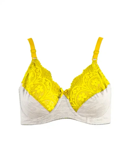 ست شورت و سوتین زنانه ملانژ گیپور ژوبین