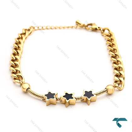 دستبند ظریف زنانه کارتیر ستاره ای طلایی Bracelet-8330-L