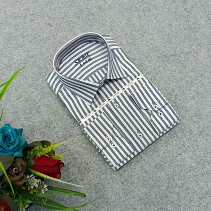 پیراهن راه راه آستین بلند مردانه – قواره کلاسیک