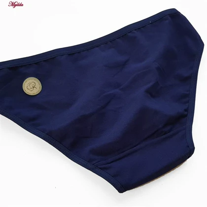 شورت زنانه پنبه‌ای سرمه ای فیتن فرخ زادی کد 4080-100A