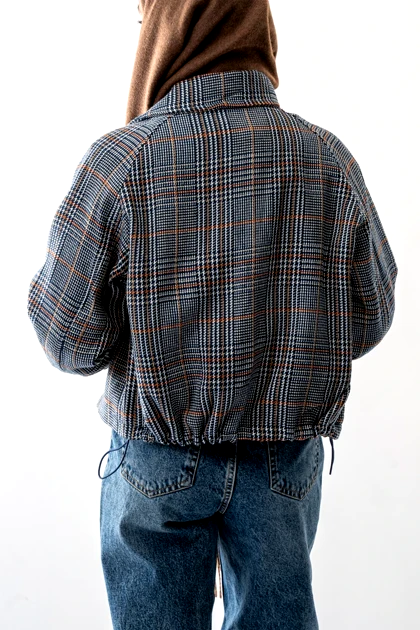 کت یقه برگردان گتردار زنانه