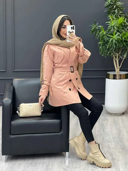 بارانی شش دکمه ژیله گرد