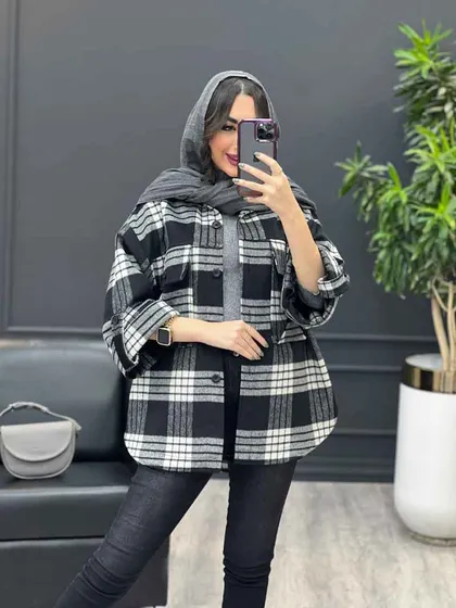 شکت چهارخونه آستین پاگن