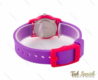 ساعت دخترانه کیو کیو بنفش مدل QQ-3084-K