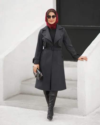 مدل بارانی ژیله دگمه کد 762