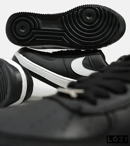 کفش بزرگ پا مشکی سفید NIKE AIR FORCE مدل 6989