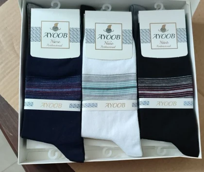 تولیدی جوراب ساق بلند مردانه 12 جفتی