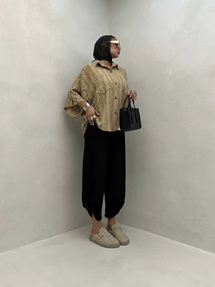 شومیز گیپور 2 جیب