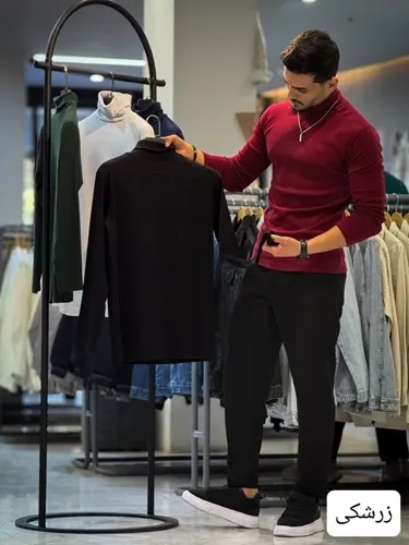 بافت یقه اسکی وارداتی کد 3047