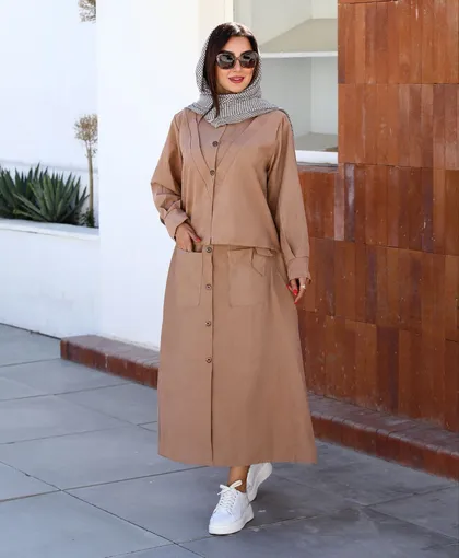 مانتو دامن طرح تیدا کد 55782