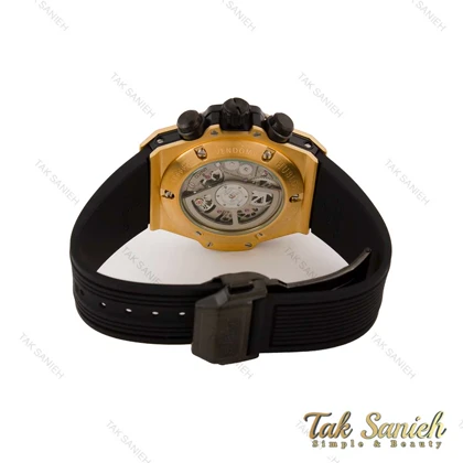 ساعت هابلوت Big Bang Unico مردانه طلایی مشکی پشت شیشه ای Hublot-5574-G