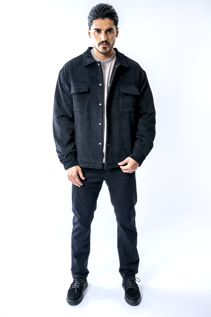 کت مخمل کبریتی مردانه