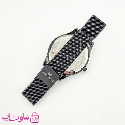 ساعت مچی سواروسکی زنانه موتور ژاپن مدل فول مشکی