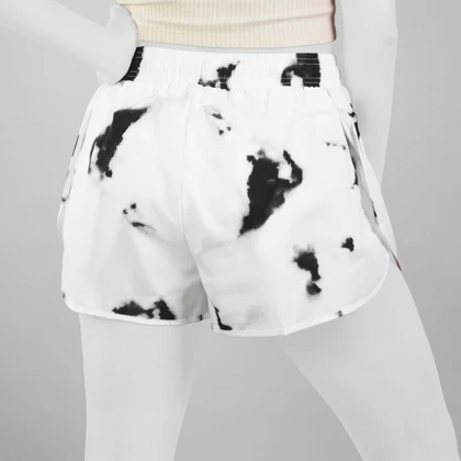 شلوارک کشاله دار ورزشی زنانه مدل 020 سفید مشکی