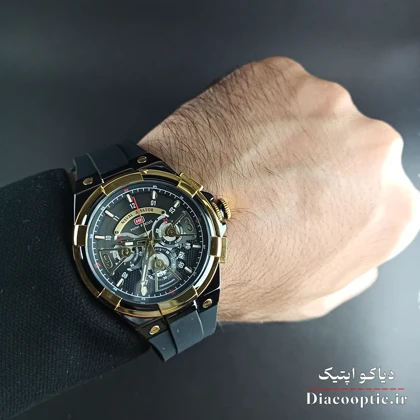ساعت مچی مردانه اورجینال موتور ژاپن برند مینی فوکوس سه موتور مدل Mf0402G.01 بند رابر