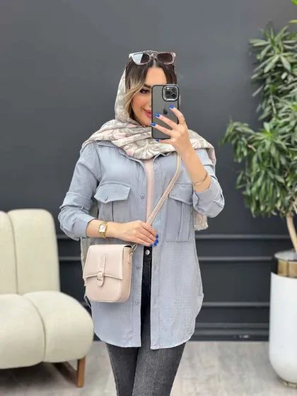 مانتو دو جیب پیله آرتمیس