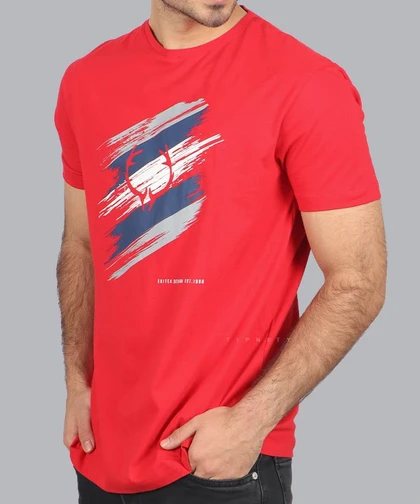 تیشرت طرح دار مردانه 0439