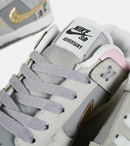 کفش کتانی مردانه و زنانه طوسی طلایی نایک NIKE Dunk Low Remastered