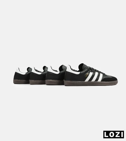کفش کتانی مردانه و زنانه مشکی قهوه ای ADIDAS Samba مدل 4234