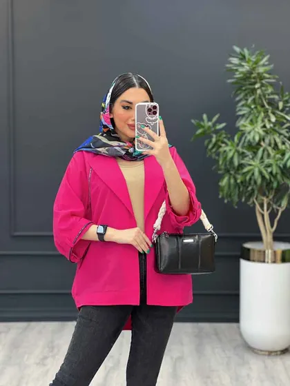 مانتو داکرون زیپ دوزی