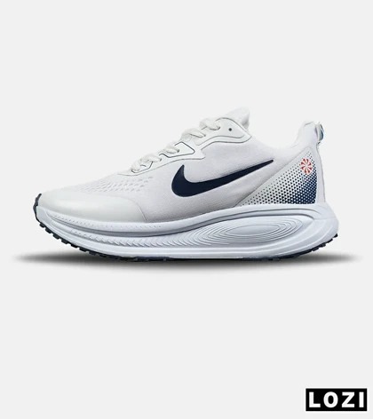 کفش کتانی مردانه و زنانه سفید سرمه ای Nike Zoom X مدل 8351