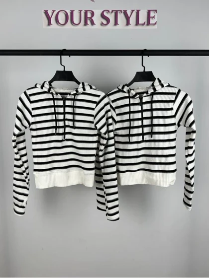 بافت کلاهدار نیم زیپ 7725