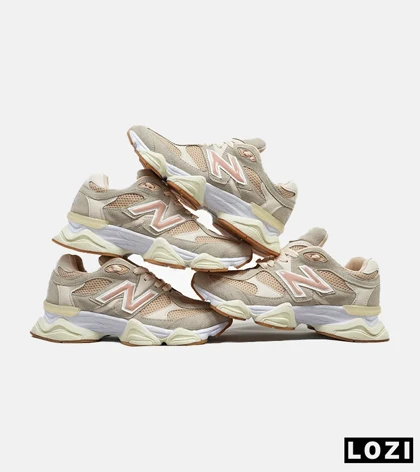کفش کتانی زنانه طوسی گلبهی NEW BALANCE 9060