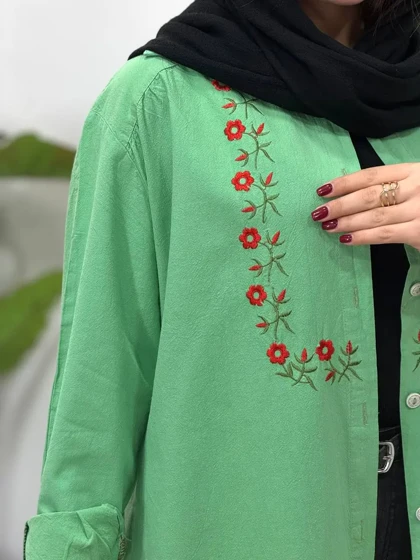 مانتو گلدوزی آیسو پرتو