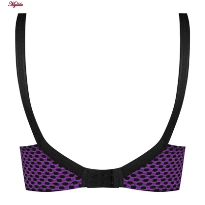 سوتین زنانه گلستان مدل بدون فنر حصیری بنفش کد 4651