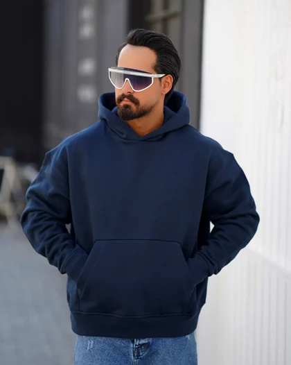 هودی مردانه دورس سه‌نخ بیسیک باکسی