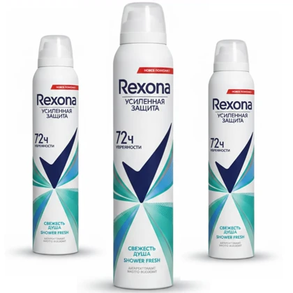 اسپری ضد تعریق زنانه رکسونا Rexona مدل Shower Fresh محافظت 72ساعته حجم 200ml