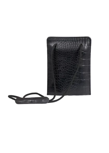 کیف گردنی چرم مدل ژولیا