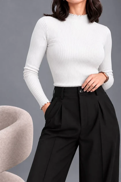 بلوز کبریتی یقه ژور