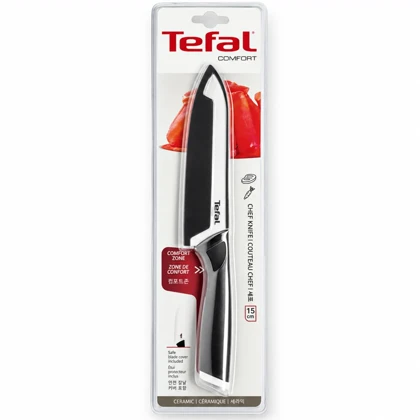 چاقو سرآشپز سرامیکی تفال Tefal مدل K2223114 تیغه 15 سانتی متر