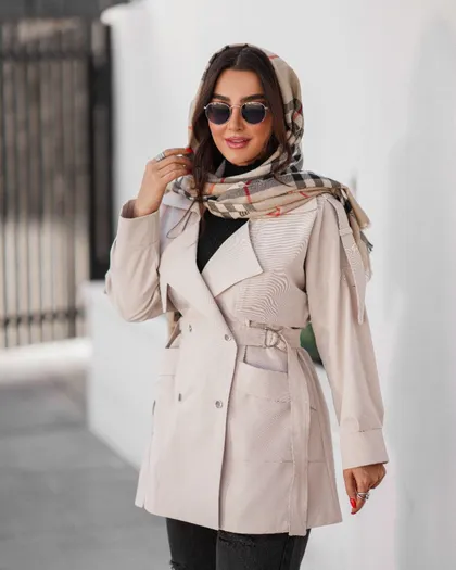 مدل بارانی 4دگمه بغل سگک کد 749