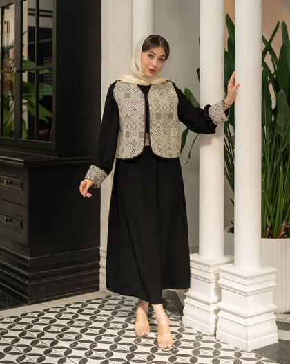 سه تیکه مزونی مجلسی (وست پیراهن کمربند)