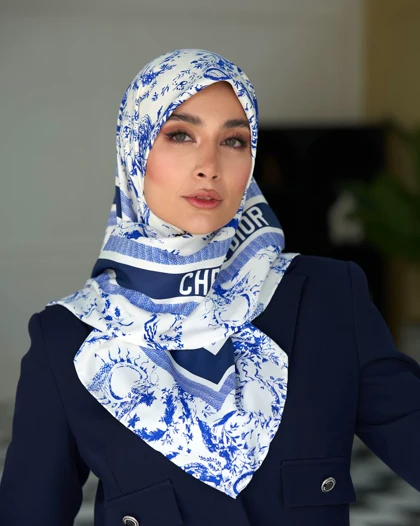 روسری Dior ابریشم دور دست دوز (قواره 90) 30144