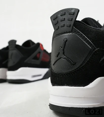 کفش کتانی مردانه مشکی قرمز Nike air jordan 4