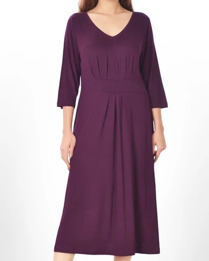 پیراهن آستین سه ربع مهشید زنانه