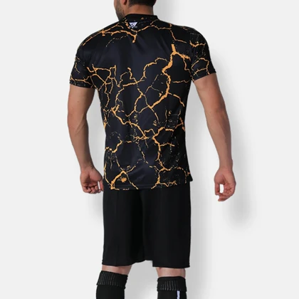 ست لباس و شورت ورزشی طرح مذاب