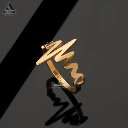 انگشتر طرح ضربان Heart Beat Ring G1