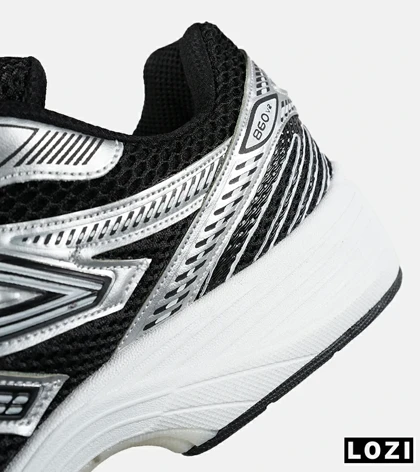 کفش کتانی بزرگ پا مشکی طوسی New Balance 860 V.02 مدل 7528