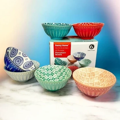 ست کاسه آبگوشت خوری طرح دار دنی هوم / BA42