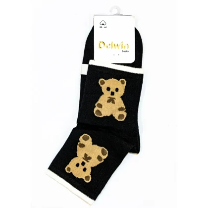 جوراب نیم ساق طرح خرسی