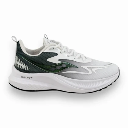 کتانی اسپرت مردانه مدل ساکونی Saucony رنگ سفید سبز