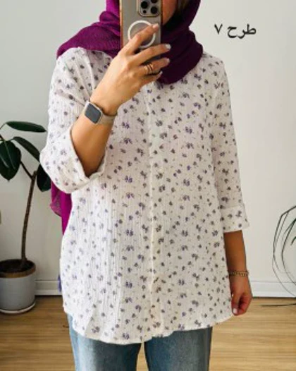 شومیز مانتویی گلبهار