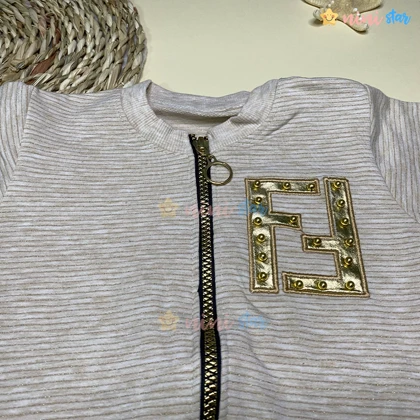 ست سویشرت و تیشرت و شلوار دخترانه FENDI سه تکه