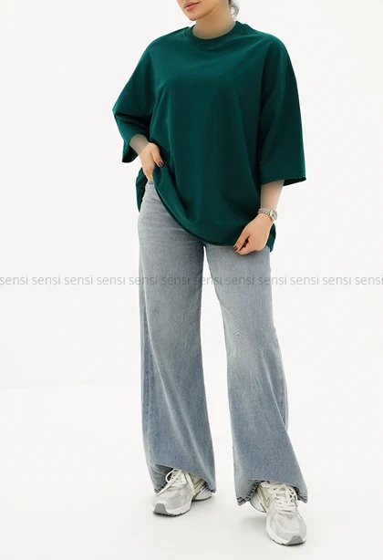 تیشرت لانگ ماکان کثیف دوزی کد1005290